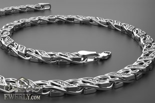 Author's chain of sterling silver 9, фото