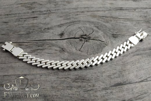 Bracelet of sterling silver (Casting No.6), фото